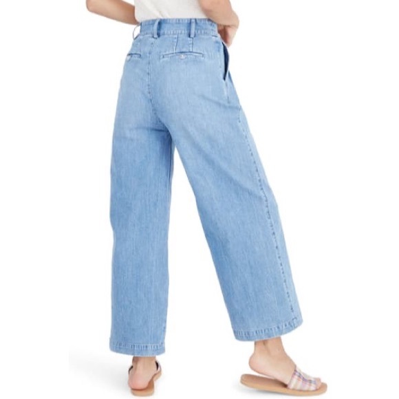 Madewell Pleated Wide-Leg Jeans Plus Size - Picture 2 of 15